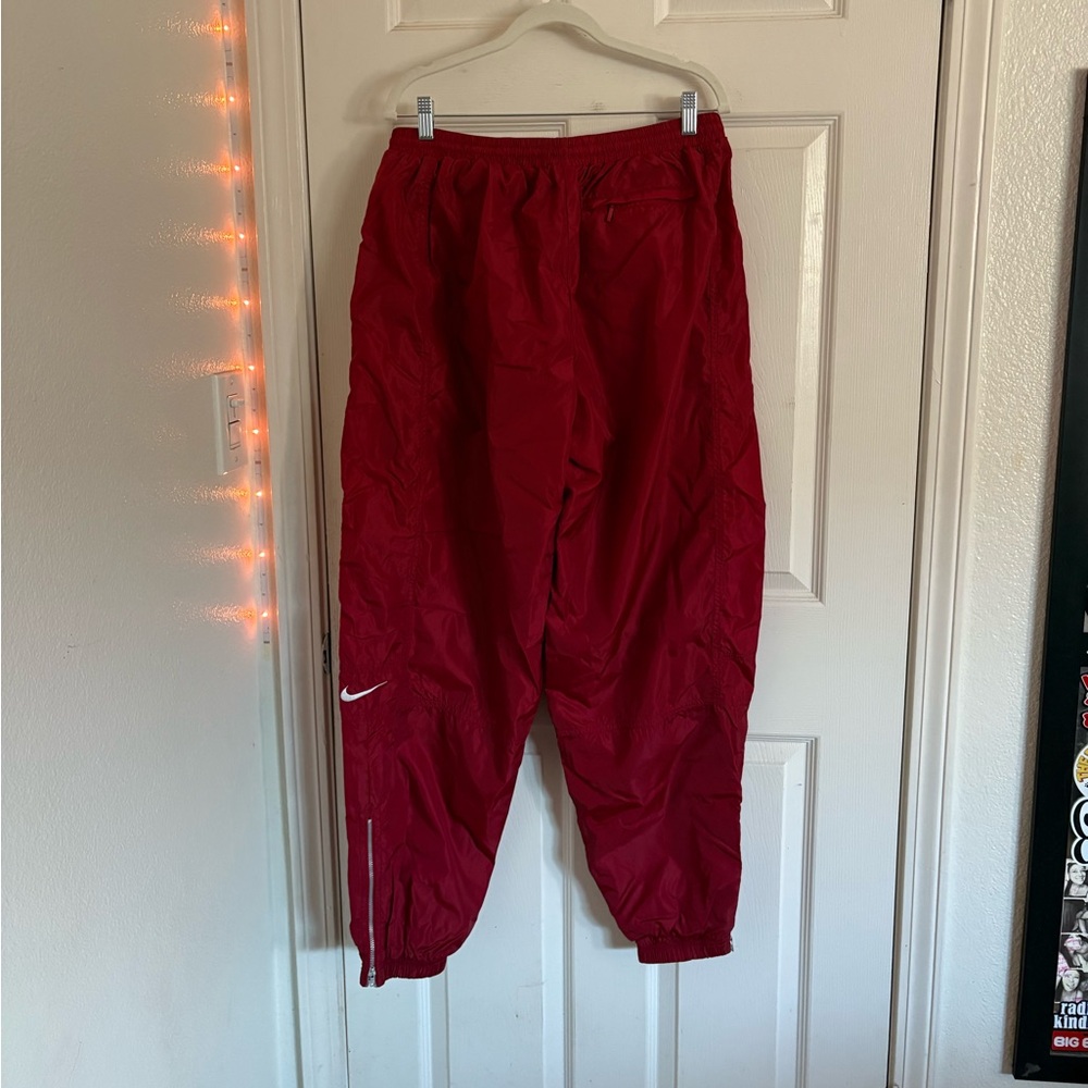 Vintage Red Nike Track Pants